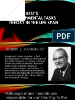 Havighurst'S Developmental Tasks Theory in The Life Span