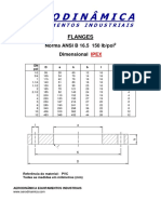 Flanges industriais ANSI 150 lb/pol2