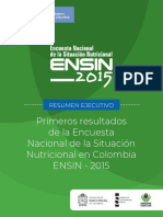 Resumen Ejecutivo ENSIN 2015