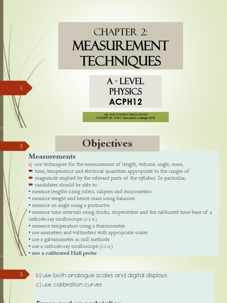 Measuring with Precision A Guide to Selecting the Proper Instrument