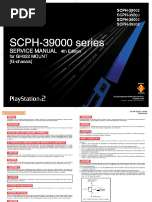 Sony Ps2 Scph Series Service Manual Gh 022 Manufactured Goods Electronic Engineering