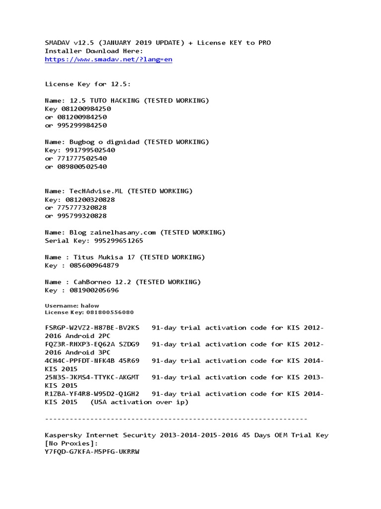 SMADAV V12 | PDF