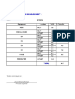 Preheater False Air Measurement Results