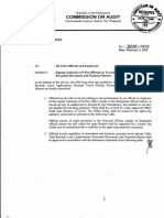 Commission On Audit: Memorandum