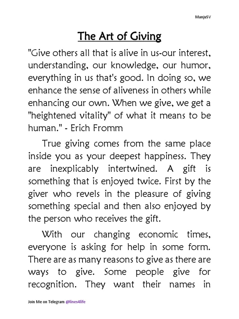 The Art of Giving PDF Laughter Happiness