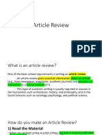 Article Review