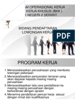 Program Operasional Kerja Bursa Kerja Khusus