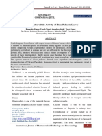 In Vitro Antiurolithic Activity of Ficus Palmata Leaves: ISSN:2394-2371 Coden (Usa) :ijptil