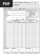 NDT Request Form: Project Quality Assurance & Control