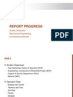 Report Progress: Andaru Wiratama Mechanical Engineering Universitas Indonesia