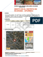 Reporte Complementario #1626 - 04ago2019 - Deslizamiento en El Distrito de Huancarama - Apurímac