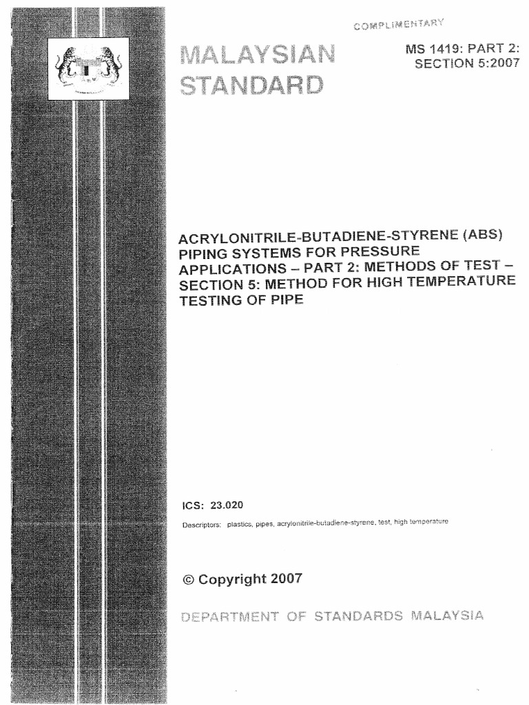 Ms1419 Part 2 Section 5 2007 | PDF