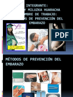 Métodos de Prevención Del Embarazo