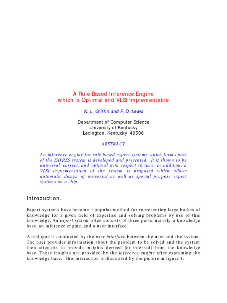 A Rule-Based Inference Engine PDF | PDF | Knowledge Representation And ...