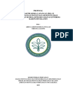 Proposal PKL 2 Pelaksanaan Dan Evaluasi Penyuluhan Pertanian