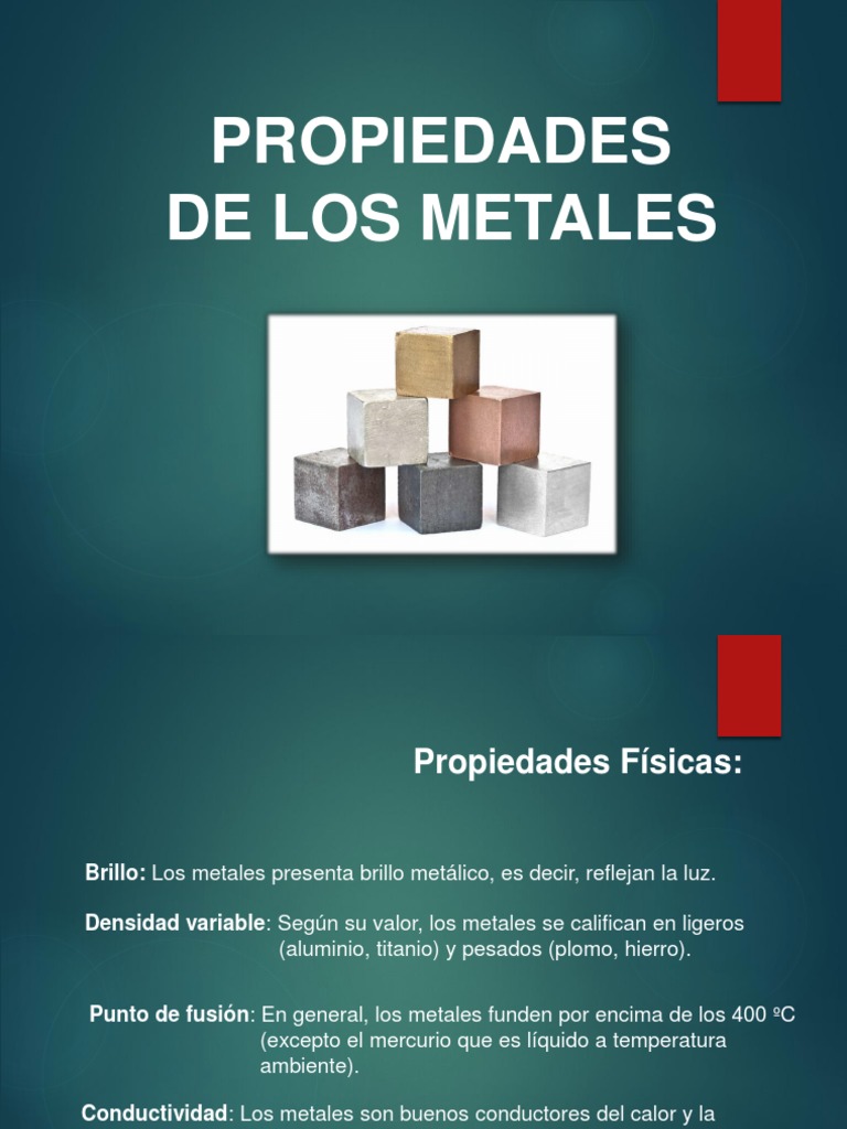 Propiedades de Los Metales PDF