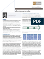 Equity Factors in Focus for Retirement Investing