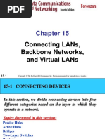 Connecting Lans, Backbone Networks, and Virtual Lans