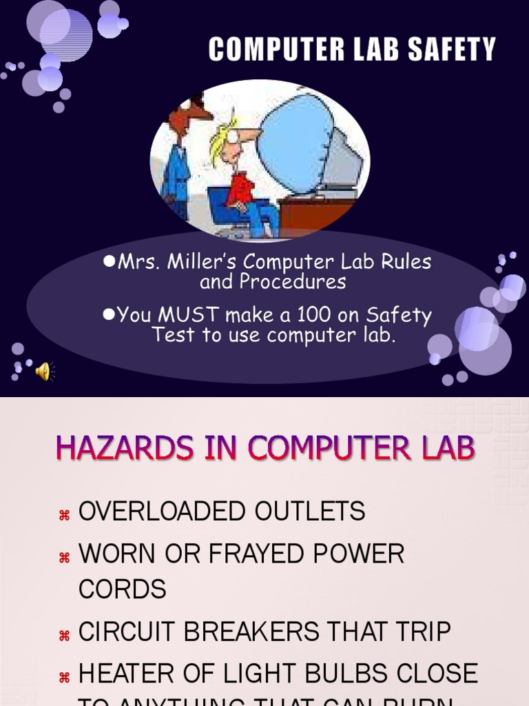 Computer Lab Safety