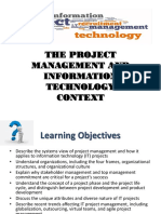 The Project Management and Information Technology Context