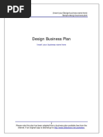 Sample Interior Business Plan Template PDF