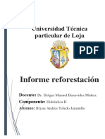 Informe Reforestacion