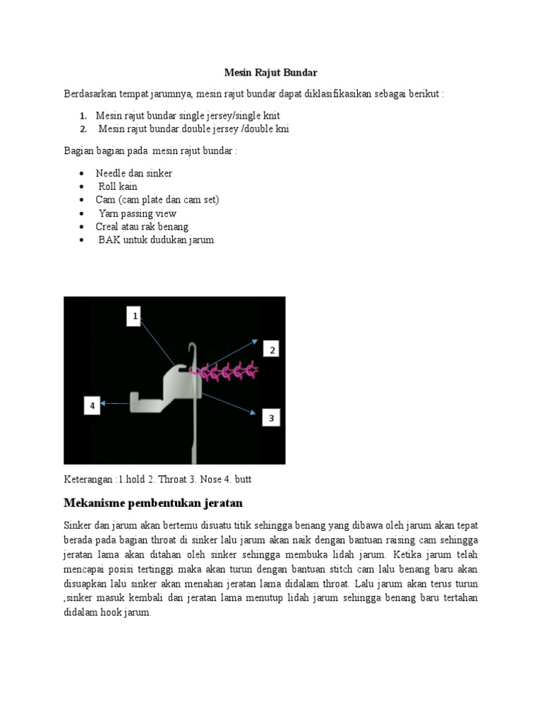 Mesin Rajut Bundar | PDF