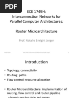 ECE 1749H: Interconnection Networks For Parallel Computer Architectures: Router Microarchitecture