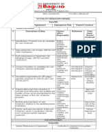 Ict Policy Operation Manual Input (S) Memorandum of Agreement Deployment Plan Parent's Consent Health Certificate Description of Step Person/ Office Responsible Reference Form Used/ Record Produced