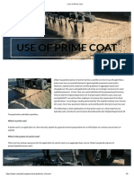 » Use of Prime Coat