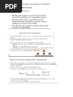 Design and Analysis of Algorithm UNIT-II Divide and Conquer