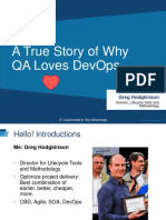 A True Story of Why Qa Loves Devops: Greg Hodgkinson