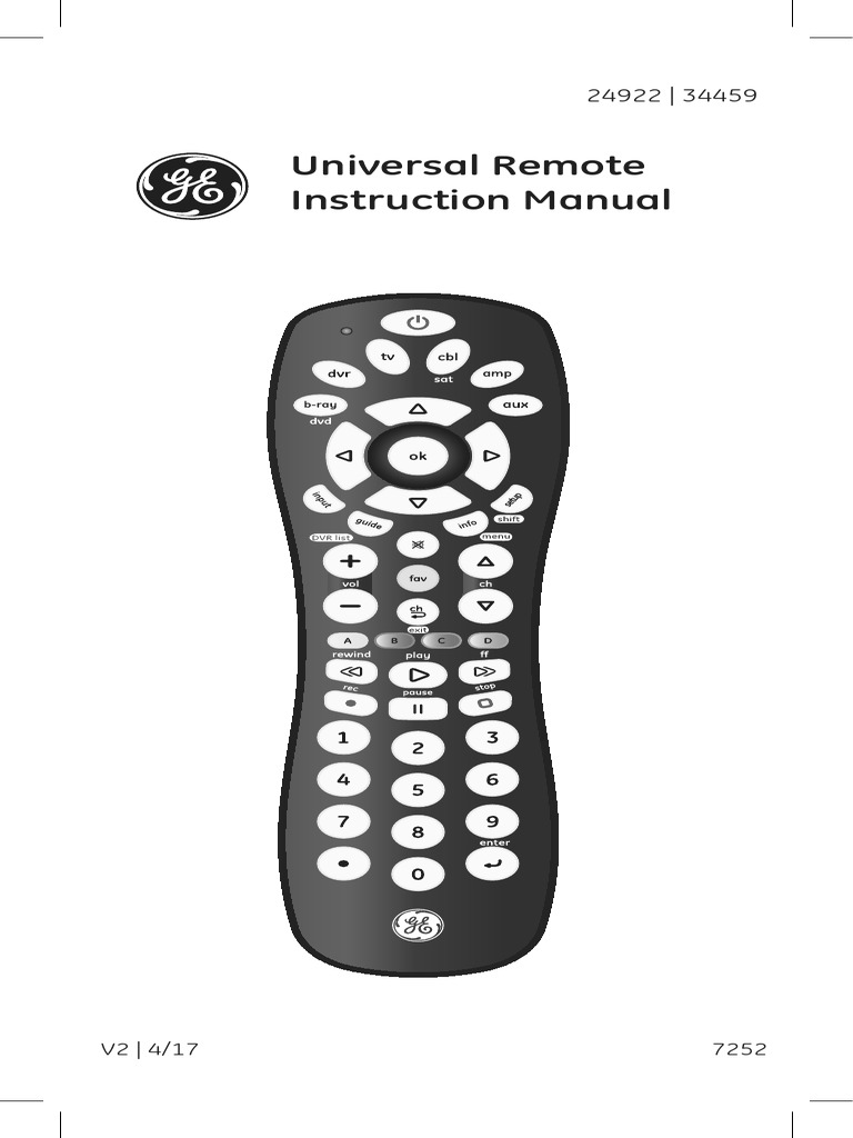 Manual V2 PDF Remote Control Interference