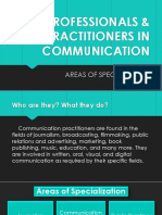 Practitioners of Communication