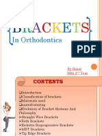 BRACKETS IN ORTHODONTICS