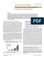 Journal of Bioequivalence & Bioavailability: The Inevitable Future of Generic Pharma Drugs Companies