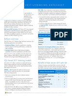 SQL Server 2017 Licensing Datasheet: Product Overview