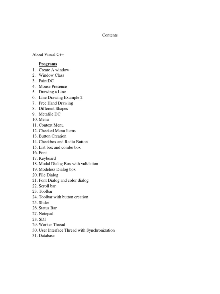 VC++ Book | Download Free PDF | Class (Computer Programming) | Library ...