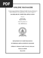 Online Manager: Bachelor of Computer Application