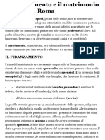 Il Fidanzamento e Il Matrimonio Nell'Antica Roma