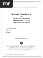 MPMC Lab Manual EEE PDF