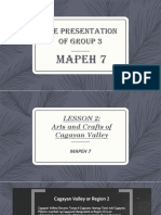 The Presentation of Group 3: Mapeh 7