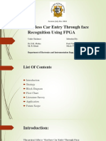 Keyless Car Entry Through Face Recognition Using FPGA: Session July-Dec 2018