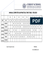 9773 - Timetable Anual Computer Lab Practical - 2019