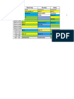 Wednesday Thursday Friday: Homeroom Homeroom Homeroom