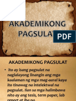 Akademikong Pagsulat