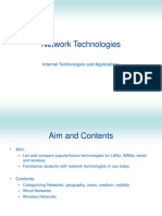 Network Technologies: Internet Technologies and Applications