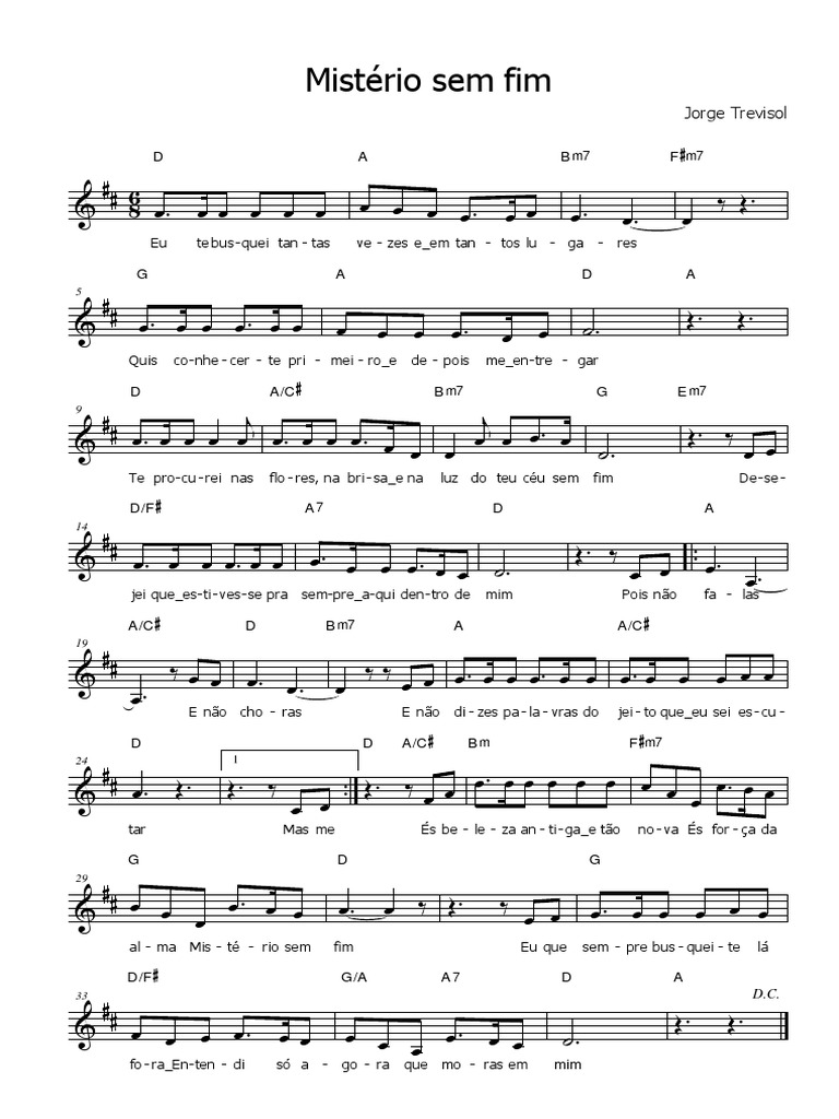 Partitura Misterio Sem Fim Trevisol PDF