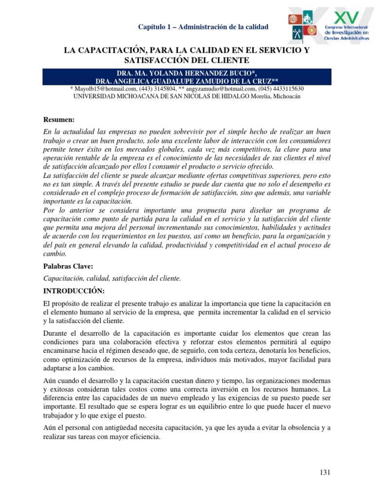 01 09 Calidad en El Servicio | PDF | Gestión de recursos humanos | La ...