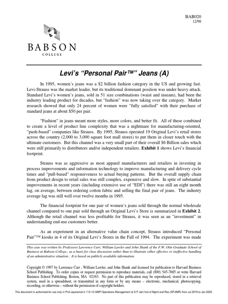 levis financials